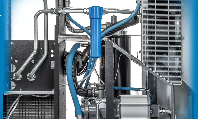 Alup Kompressoren & Atlas Copco Group. Εσωτερική άποψη Alup Evoluto 30-37 με Inverter NEOS της Atlas Copco.