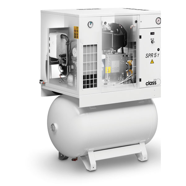 Oil-free scroll αεροσυμπιεστής ALUP Spiralair SPR 5 T Class 0 με αεροφυλάκιο