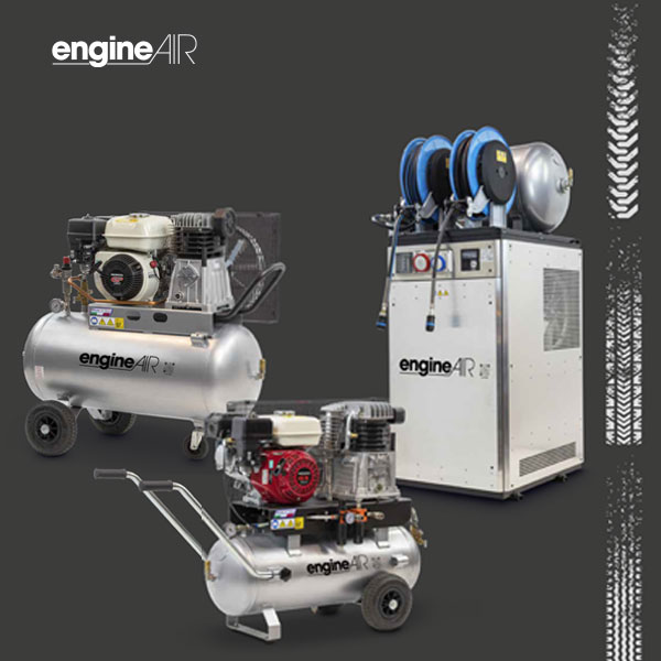 Κινητός εμβολοφόρος αεροσυμπιεστής ALUP σειράς Petrol & Diesel - EngineAIR για μέγιστη αυτονομία