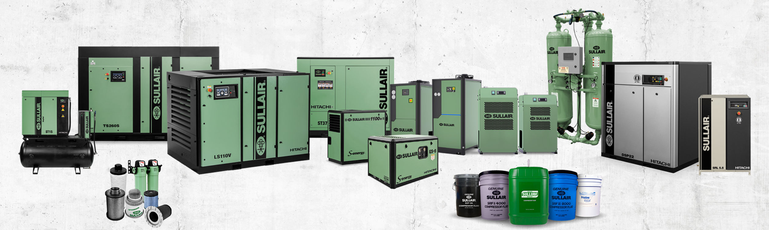 Συστήματα πεπιεσμένου αέρα Sullair - Βιομηχανικοί και φορητοί αεροσυμπιεστές ΑΝΕΛΙΞΙΣ ΤΣΙΚΑΛΟΥΔΑΚΗΣ