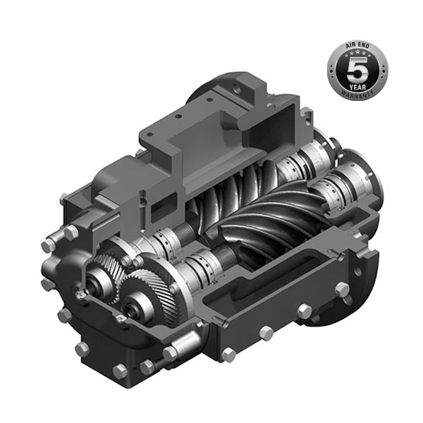 Τεχνολογία ξηρού κοχλία Air End για oil-free αεροσυμπιεστές Sullair DSP