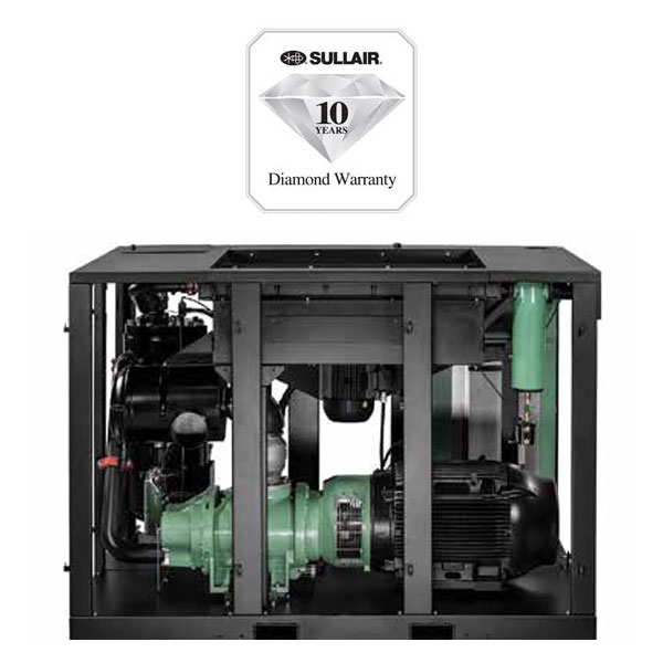 Μονάδα συμπίεσης δύο σταδίων Sullair για μέγιστη εξοικονόμηση ενέργειας