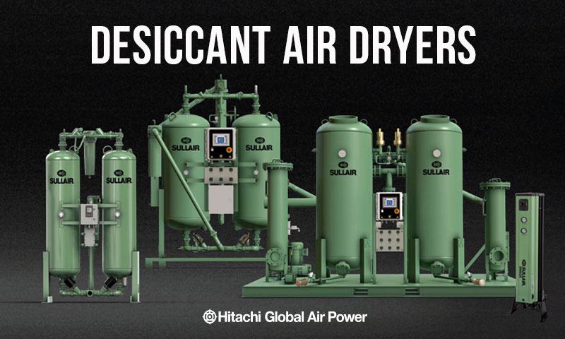 Ξηραντές προσροφητικού τύπου Sullair, για εξαιρετικά ξηρό αέρα